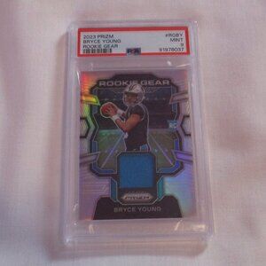 2023 PRIZM BYREC YOUNG ROOKIE GEAR PSA 9